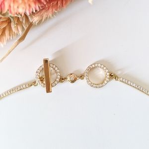 NEW✨Henri Bendel pave flex gold necklace